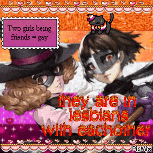 two girls are being friends and they are in lesbians with each other