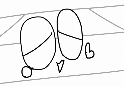 a black and white drawing of a basketball court