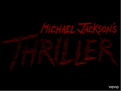 a poster for michael jackson 's thriller with a vevo logo below it