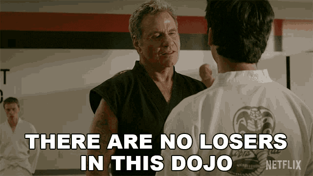 There Are No Losers In This Dojo John Kreese GIF - There Are No Losers In This Dojo John Kreese Martin Kove GIFs
