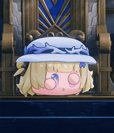 a cartoon character is sitting on a throne with a hat on