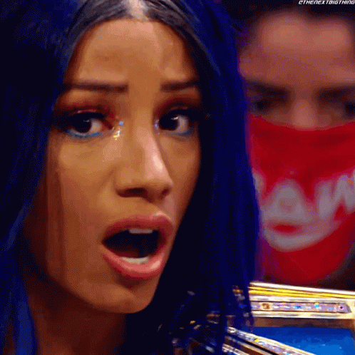 Sasha Banks Shocked GIF - Sasha Banks Shocked Stunned GIFs