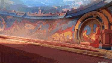 a painting of a building with the id 630587559