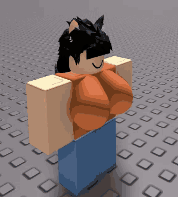 a cartoon character with huge breasts and a cat ear
