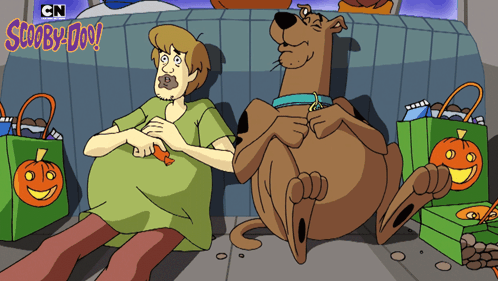 Big Tummy Scooby-doo GIF - Big Tummy Scooby-doo Shaggy Rogers GIFs