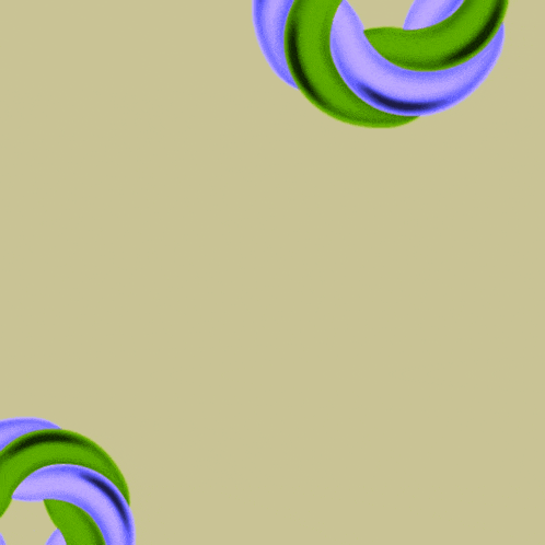 a purple rectangle with arabic writing surrounded by green and purple swirls