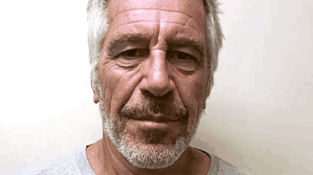 a man with gray hair and a beard is smiling for the camera