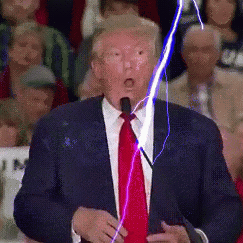 Trump Lightning GIF - Trump Lightning Trump Gets Hit With Lightning GIFs