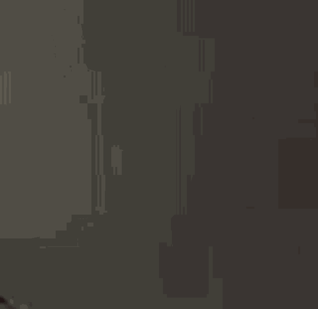 a pixel art image of a red heart with a white letter c in the center .
