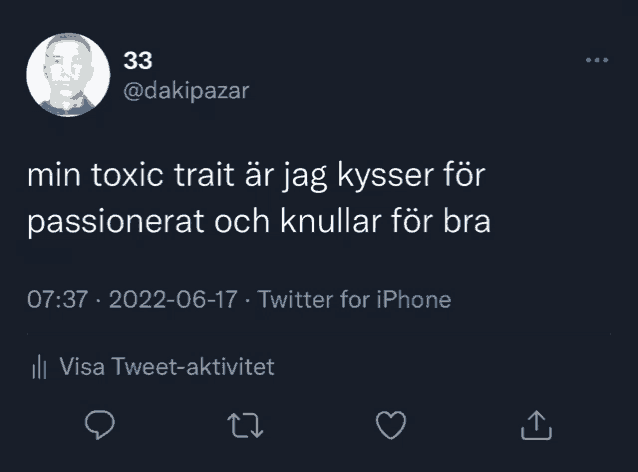 a screenshot of a tweet by dakipazar
