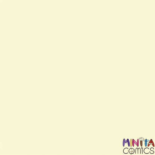 a cartoon of a girl with a purple shirt that says minita comics