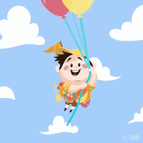 Up Balloon Boy GIF - Up Balloon Boy Floating Away GIFs