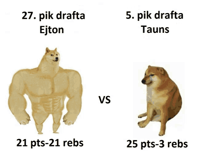a picture of a doge and a picture of a doge with the words " pik drafta " on it