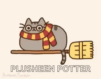 Pusheen Cat GIF - Pusheen Cat Harry Potter GIFs