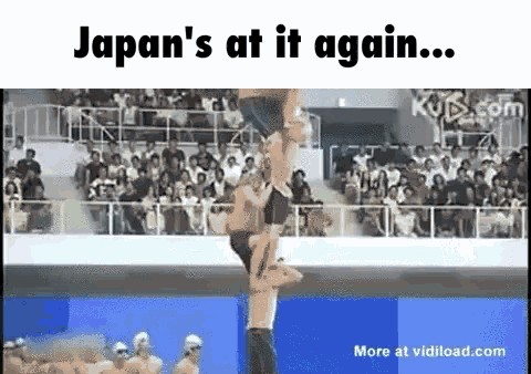 Japan Swimming Team GIF - Japan Swimming Team Stack Up GIFs