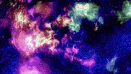 it looks like a painting of a galaxy with purple , pink , and blue colors .