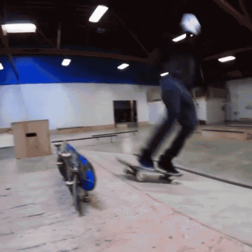 a person on a skateboard in a skate park