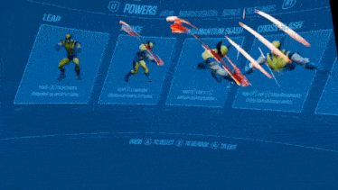 a screenshot of a video game that says leap at the top