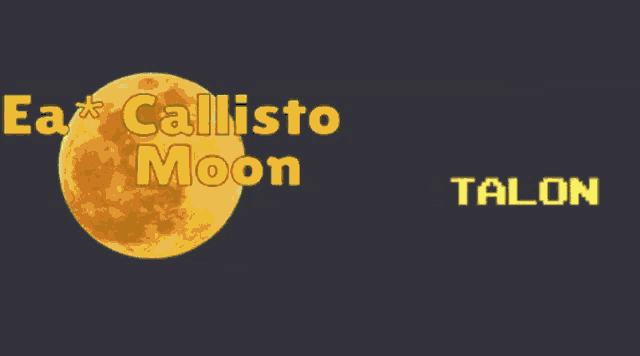 a full moon with the words callisto moon interrogat below it
