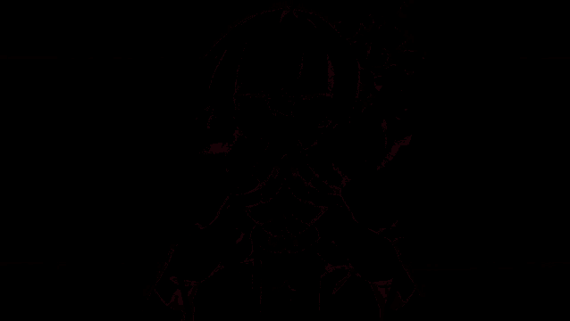 a drawing of a black and red anime character with the numbers rat0052 on the bottom