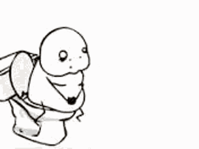 a cartoon of a person laying on the floor with a pile of poop .
