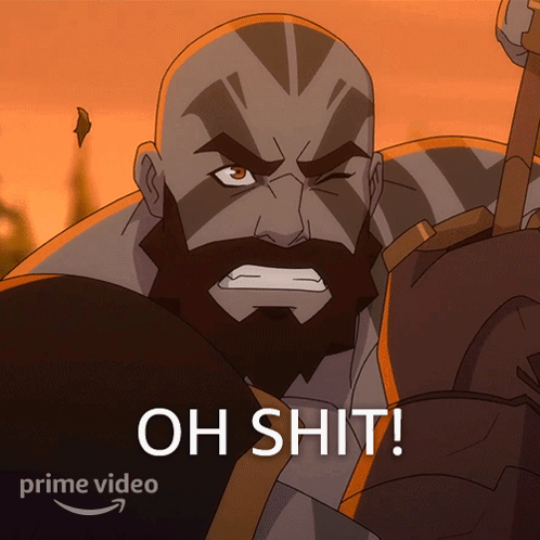 Oh Shit Grog Strongjaw GIF - Oh Shit Grog Strongjaw The Legend Of Vox Machina GIFs