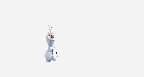 a close up of a cartoon character from the movie frozen holding a stick .