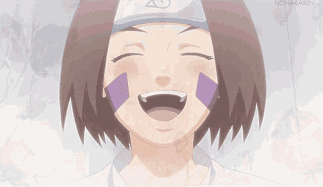 a girl wearing a headband with the letter g on it is smiling