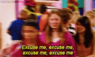 a blurry picture of a woman saying excuse me excuse me excuse me excuse me excuse me