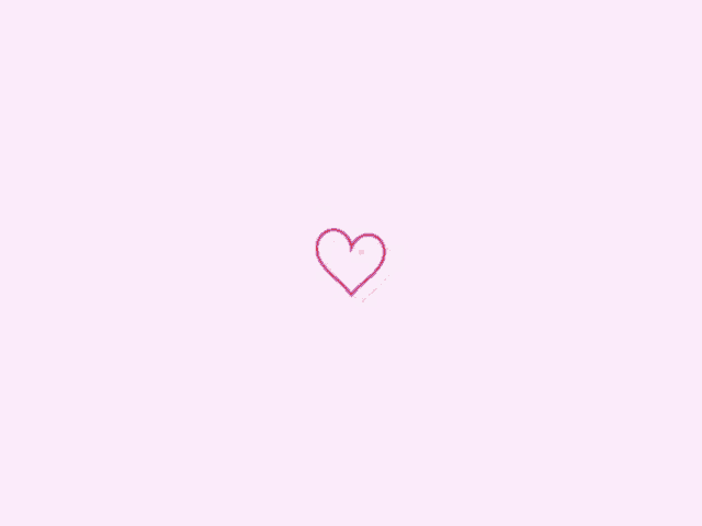 a pink background with a red heart in a white circle