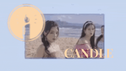 a credit card with a picture of a woman and the word candle