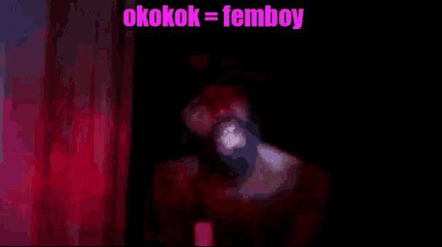 a picture of a person with the word femboy on it