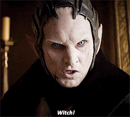 a man with a crown on his head and the word witch on the bottom