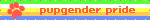 a blurred image of a flag with the words pupgender pride