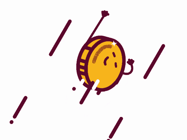 a cartoon drawing of a clock with a smiley face