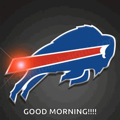 a logo for the buffalo bills with the words good morning