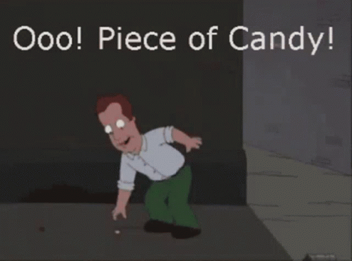 Piece Of Candy Eat GIF - Piece Of Candy Eat Hungry GIFs