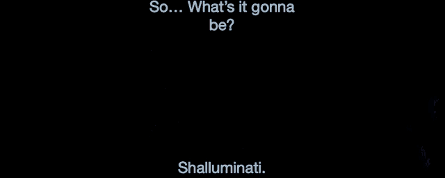 a dark background with the words so what 's it gonna be