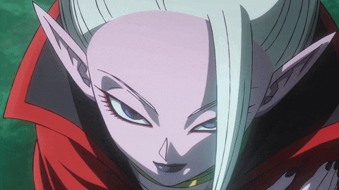 a close up of a cartoon character 's face with long white ears