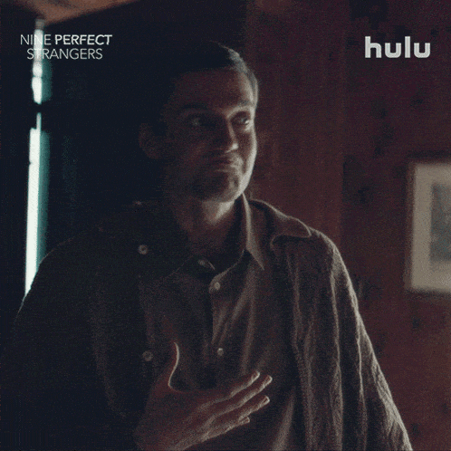 a man says " no i don 't want to " in a nine perfect strangers advertisement