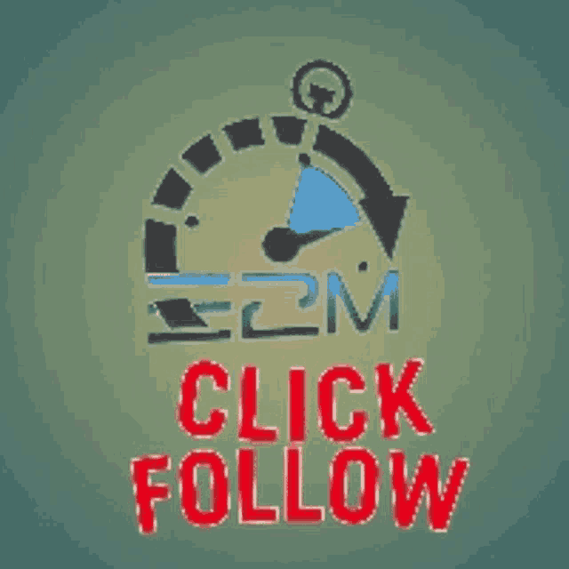 a logo that says ezm click follow