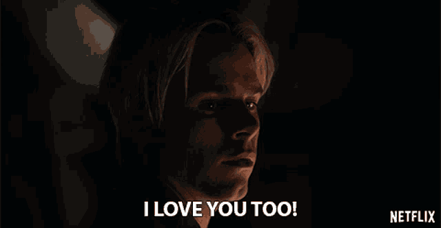 a man says i love you too in a netflix ad