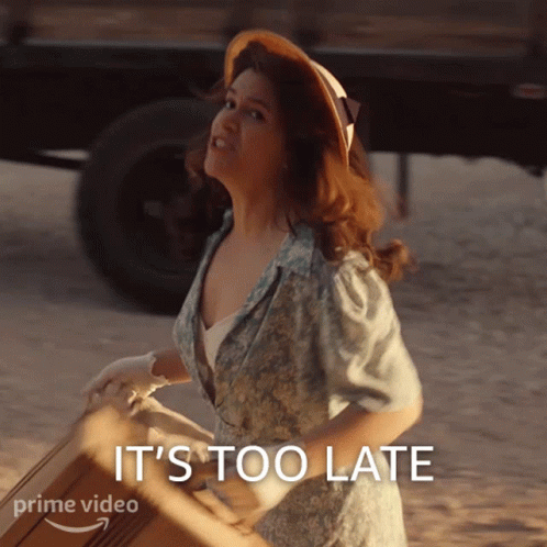 Its Too Late Carson Shaw GIF - Its Too Late Carson Shaw A League Of Their Own GIFs
