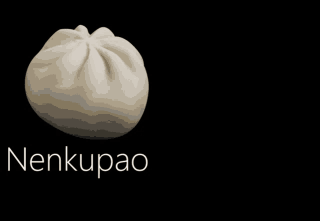 a black background with nenkupao written in white letters