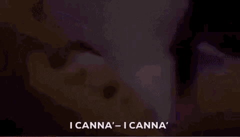 a person is laying in a hospital bed with a bandage on their head and says `` i canna '' .