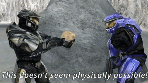Red Vs Blue This Doesnt Seem Physically Possible GIF - Red Vs Blue This Doesnt Seem Physically Possible Tex GIFs