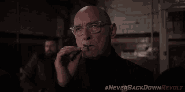 Smoking Cigarette James Faulkner GIF
