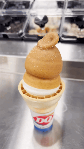 Dairy Queen Churro Dipped Cone GIF - Dairy Queen Churro Dipped Cone Ice Cream GIFs