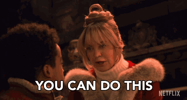 a netflix ad shows a woman talking to a boy and says " you can do this "