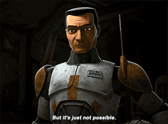 Star Wars Commander Cody GIF - Star Wars Commander Cody But Its Just Not Possible GIFs